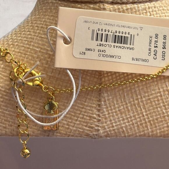 Kate Spade NWT Grandmas Closet Hummingbird Mini Pendant Necklace - Picture 3 of 3